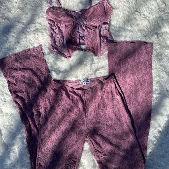 I.AM.GIA Set with Corset Top and Pants - Picture 2 of 5